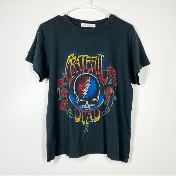 DAYDREAMER NWT Grateful Dead Steal Your Face of Roses Band Tee Retro Vintage - Picture 5 of 7
